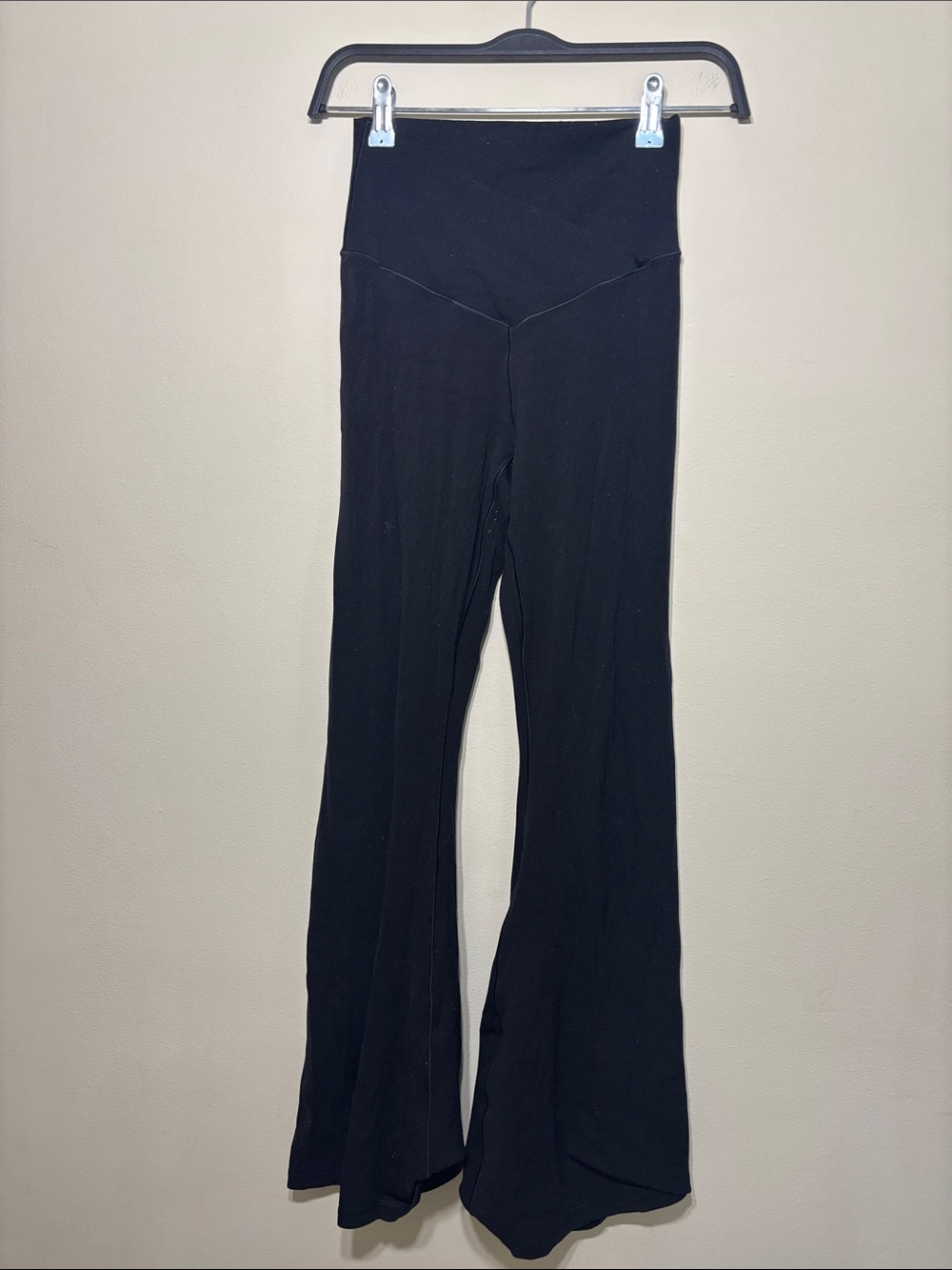 aerie offline Black High-Rise Flare Yoga Pants